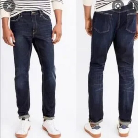 J Crew Jeans Sutton Straight Leg Dark Wash Preppy Classic Academia Sz 32 #A7709 - Picture 1 of 14